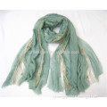 lady fashion scarf silk lace cotton fringe shawl hijab